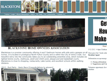 Tablet Screenshot of blackstonehoa.com